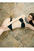 Bikini Réversible 4-Way Cherie "Opulence/Solid Black"